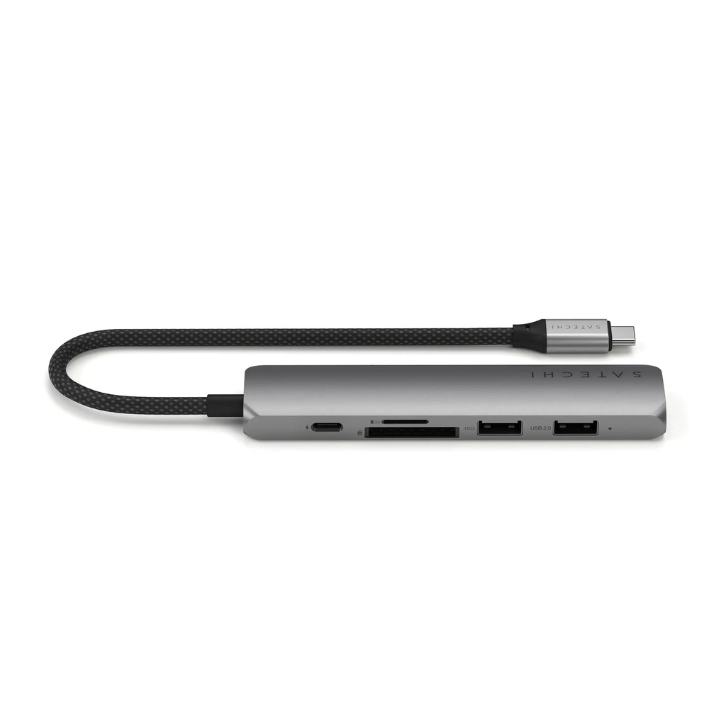 Hub Satechi USB-C 6 puertos - Gris Espacial