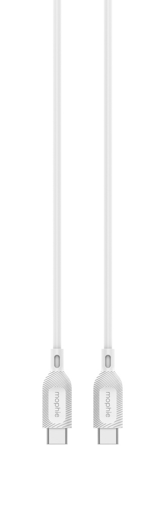 Cable mophie essential USB C a USB C 1M - Blanco