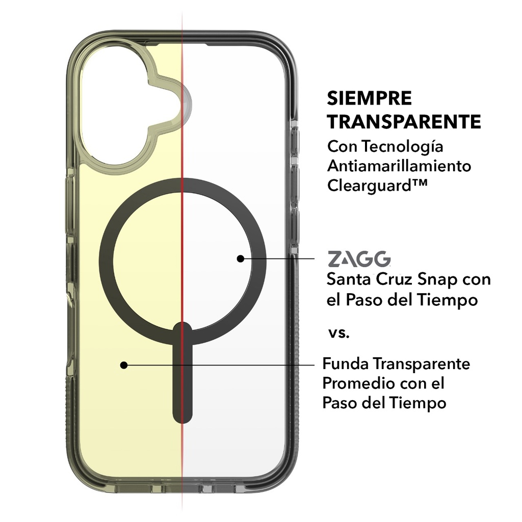 Funda ZAGG Santa Cruz Snap iPhone 16 Plus - Medianoche